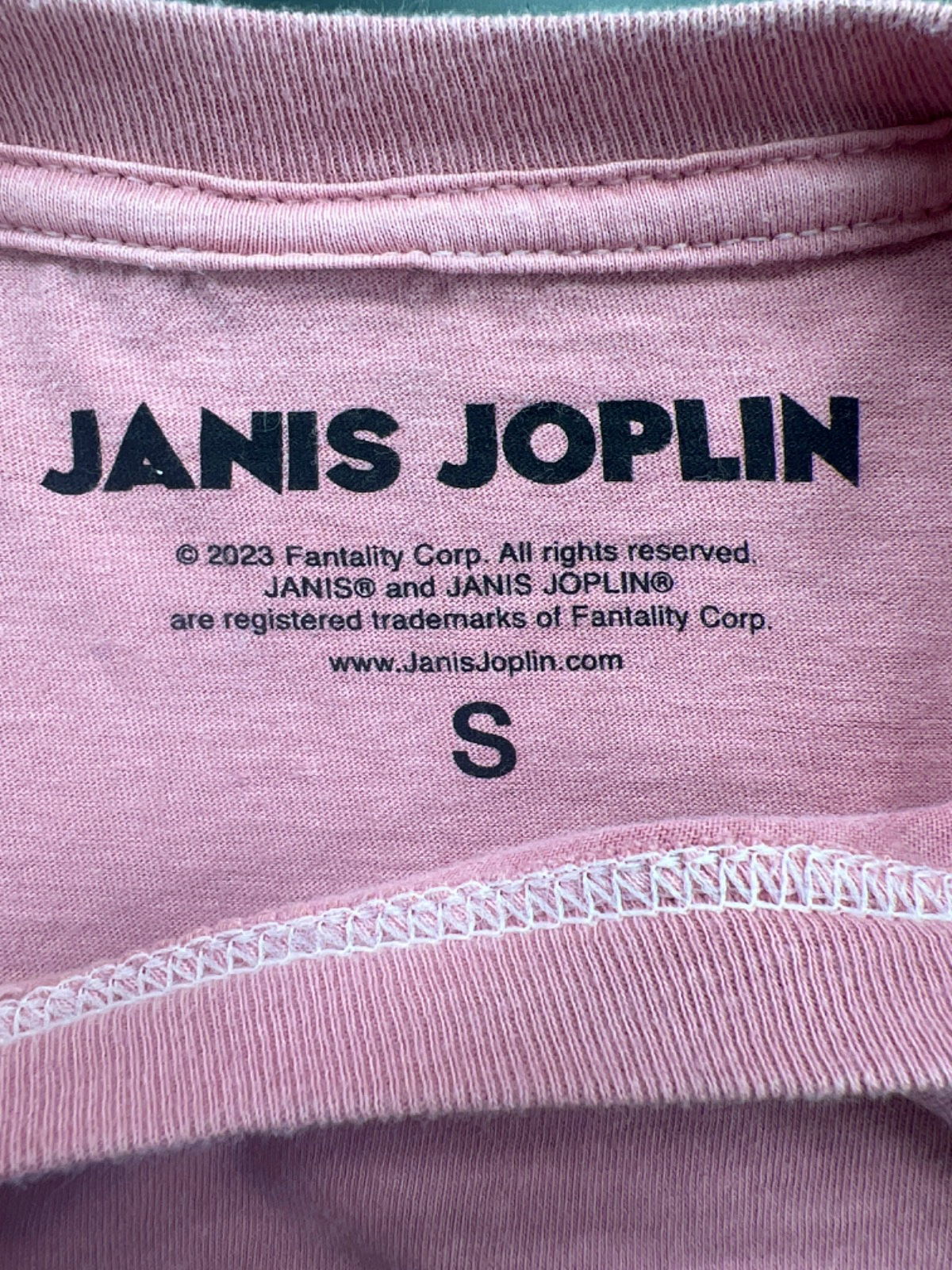 Janis Joplin Pink Graphic T-Shirt UK S