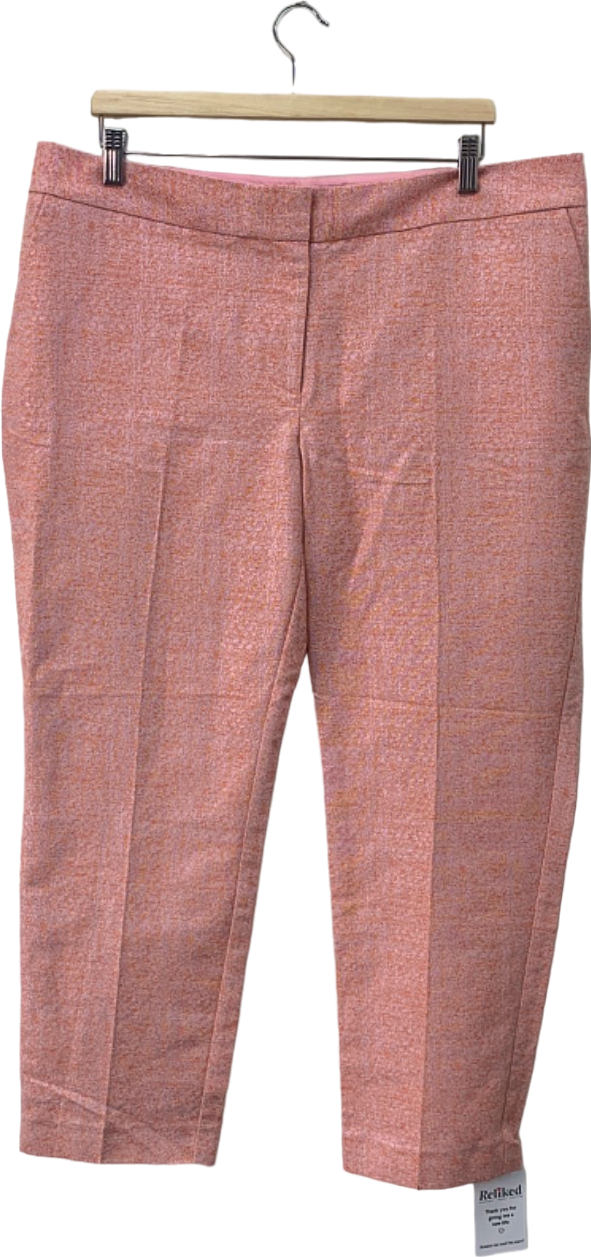 Boden Pink Textured Trousers UK 18L