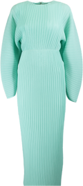 Solace London Aqua Pleated Dress UK 6