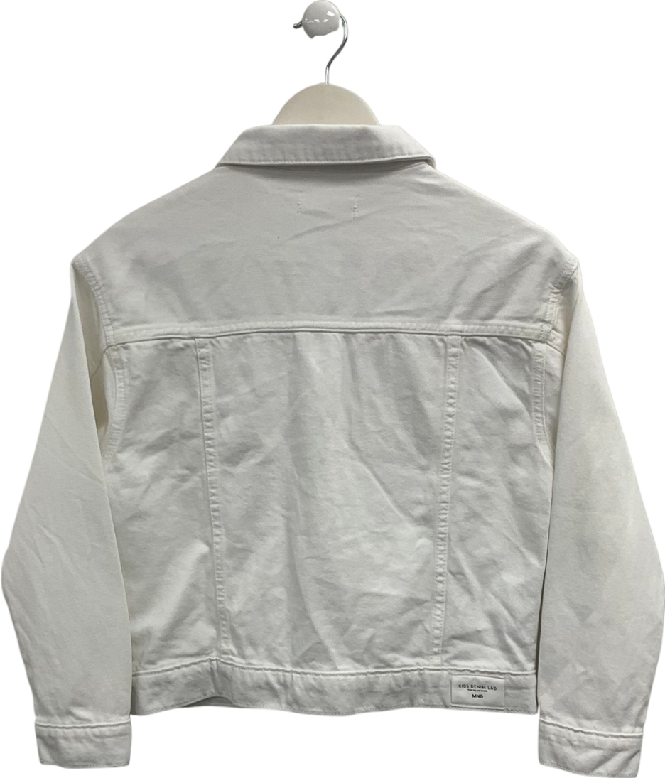 MANGO White Pocketed Denim Jacket 11 Years