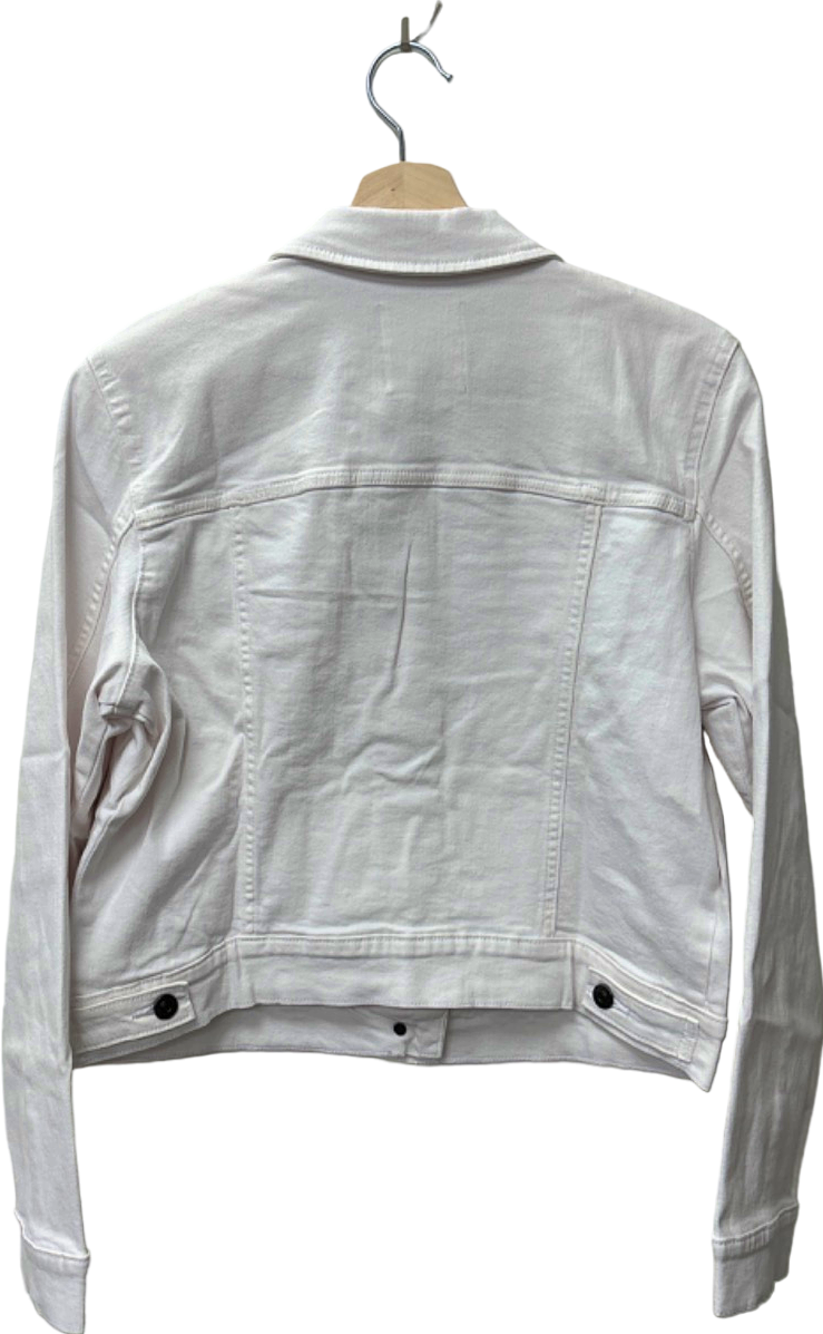 MANGO White Denim Jacket XL