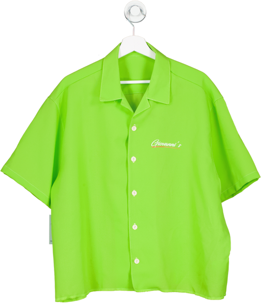 giovanni's Neon Green Polo Shirt UK L