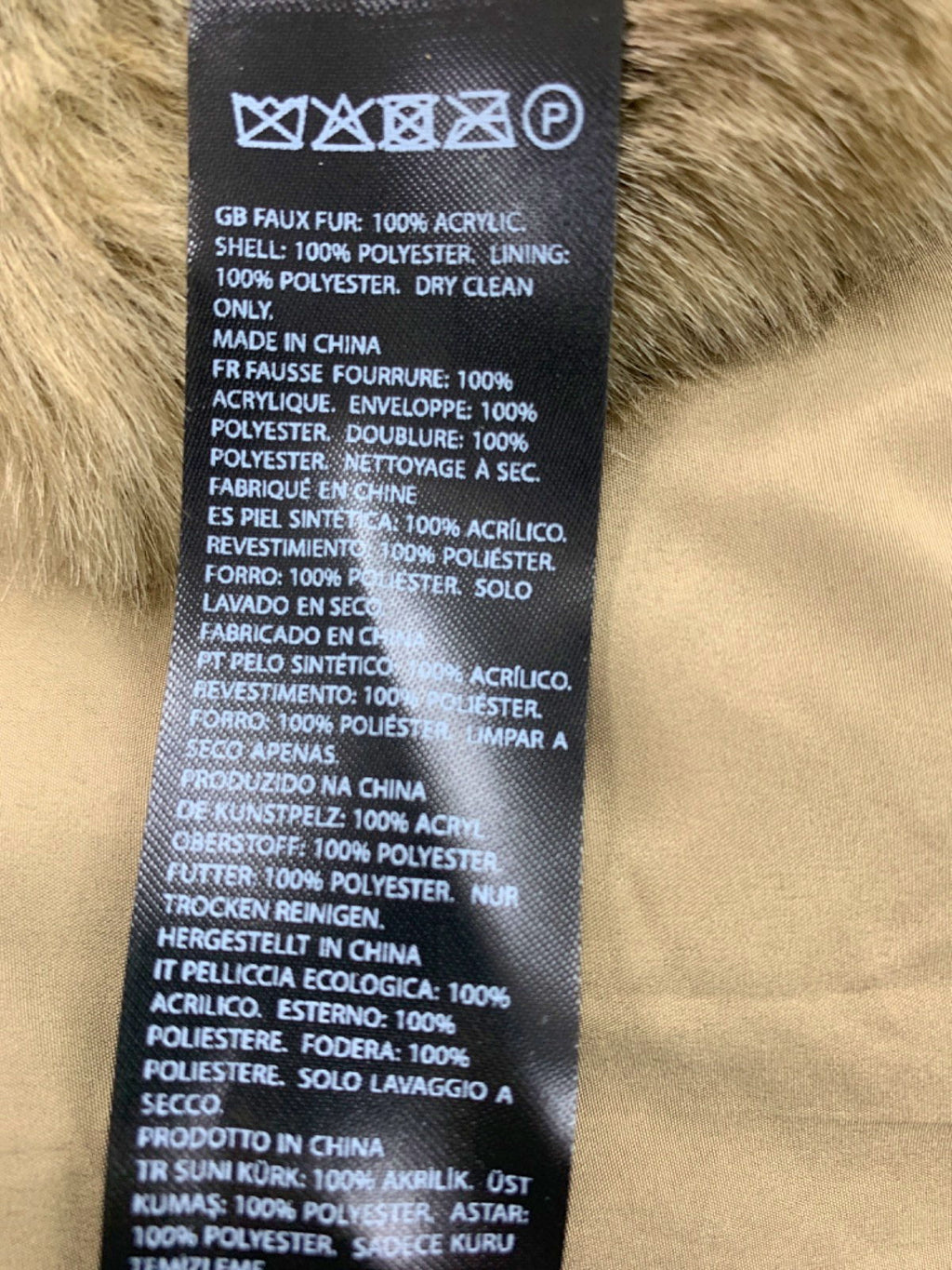 Na-Kd Green Faux Fur Hooded Jacket UK 8