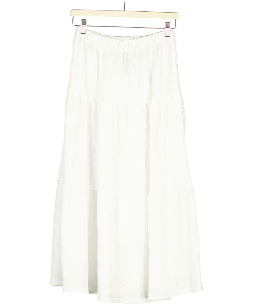 Hiccup White Midi Skirt UK 8
