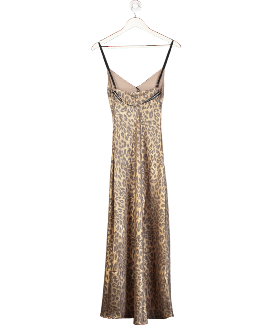 SLA the label Brown Leo Maxi Dress UK XS