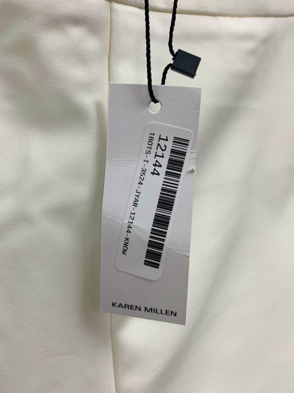 Karen Millen Ivory Essential Techno Woven Short UK 12