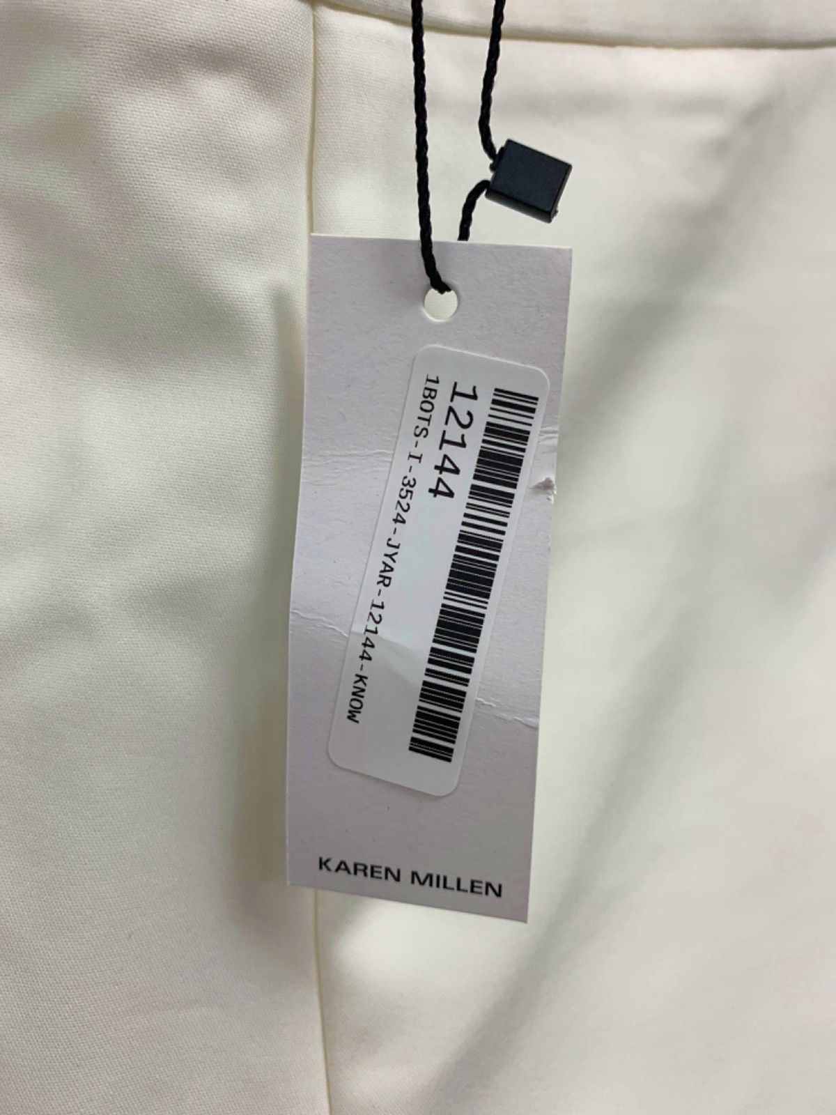 Karen Millen Ivory Essential Techno Woven Short UK 12