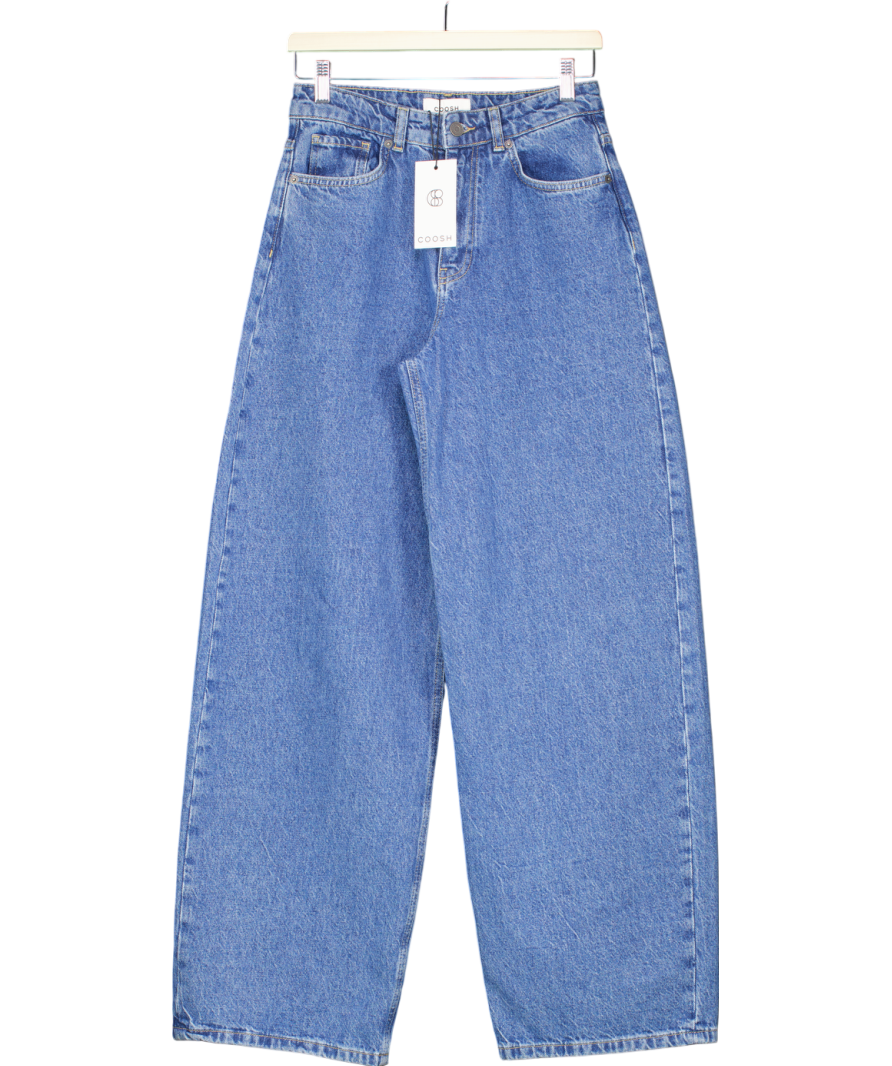 COOSH Blue High-waist Baggy Jeans UK S