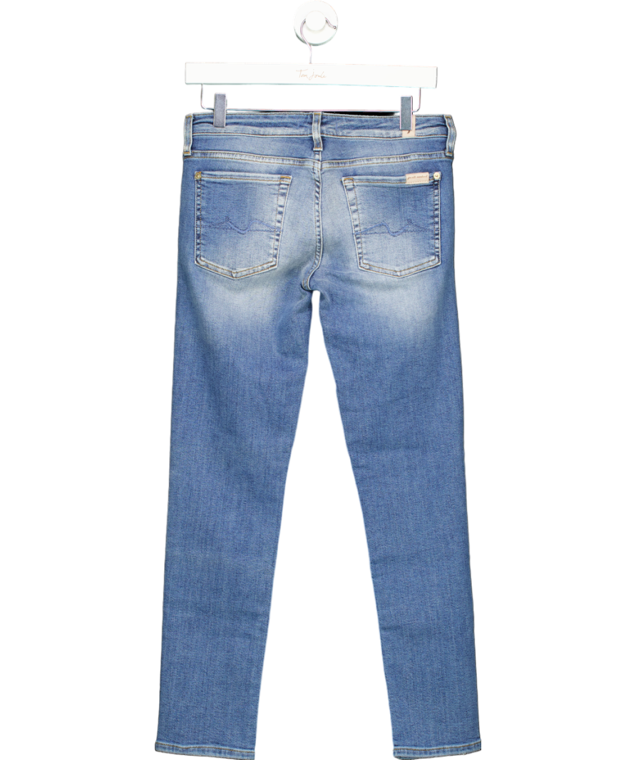 7 For All Mankind Blue The Skinny Slim Illusion Santa Monica UK 8