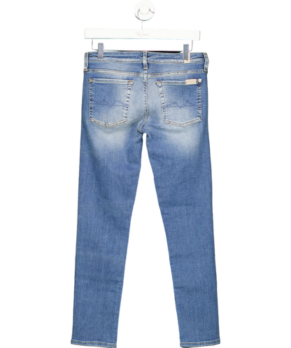 7 For All Mankind Blue The Skinny Slim Illusion Santa Monica UK 8