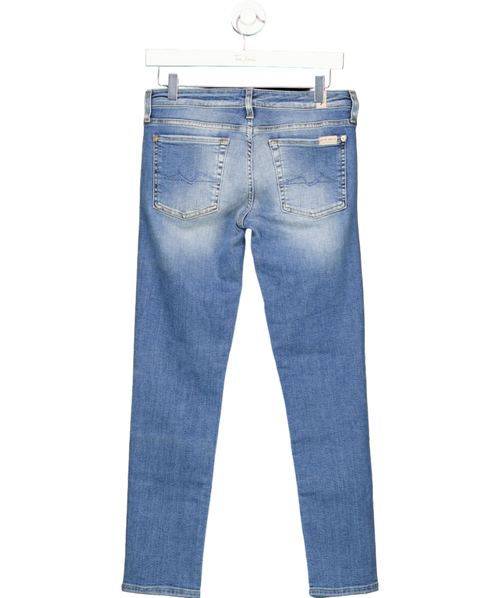 7 For All Mankind Blue The Skinny Slim Illusion Santa Monica UK 8