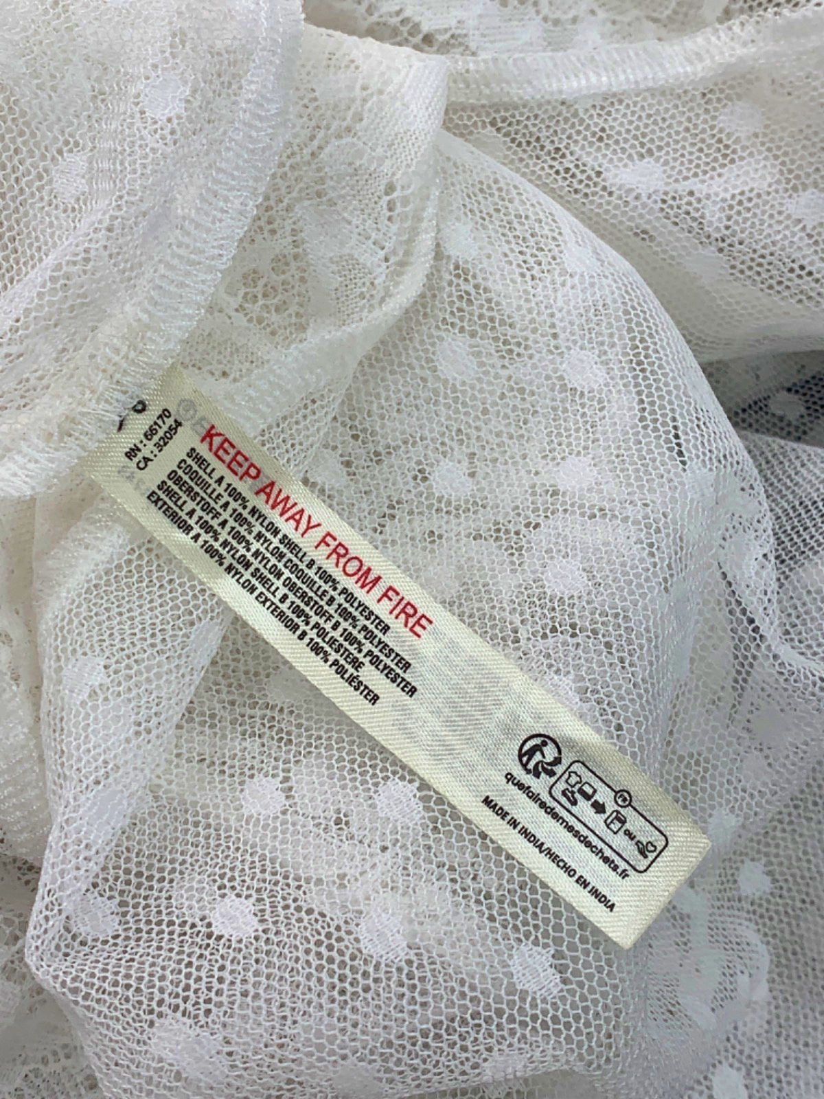 Anthropologie White Lace Skirt UK M