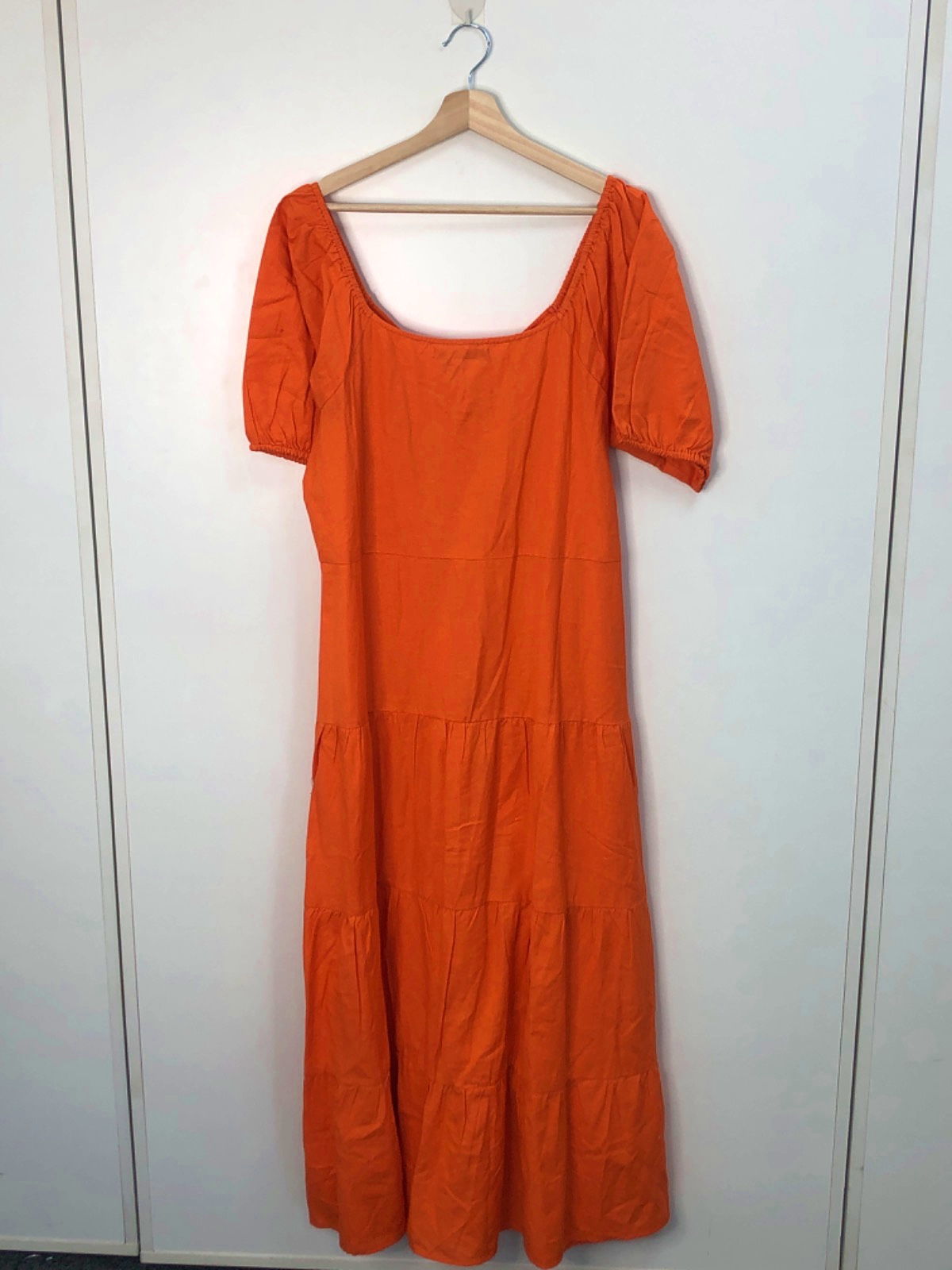 V By Very Orange Maxi Dress UK 18