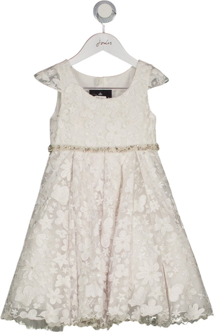 MAISON AVA White Girls Embellished  Occasion Dress 8 Years