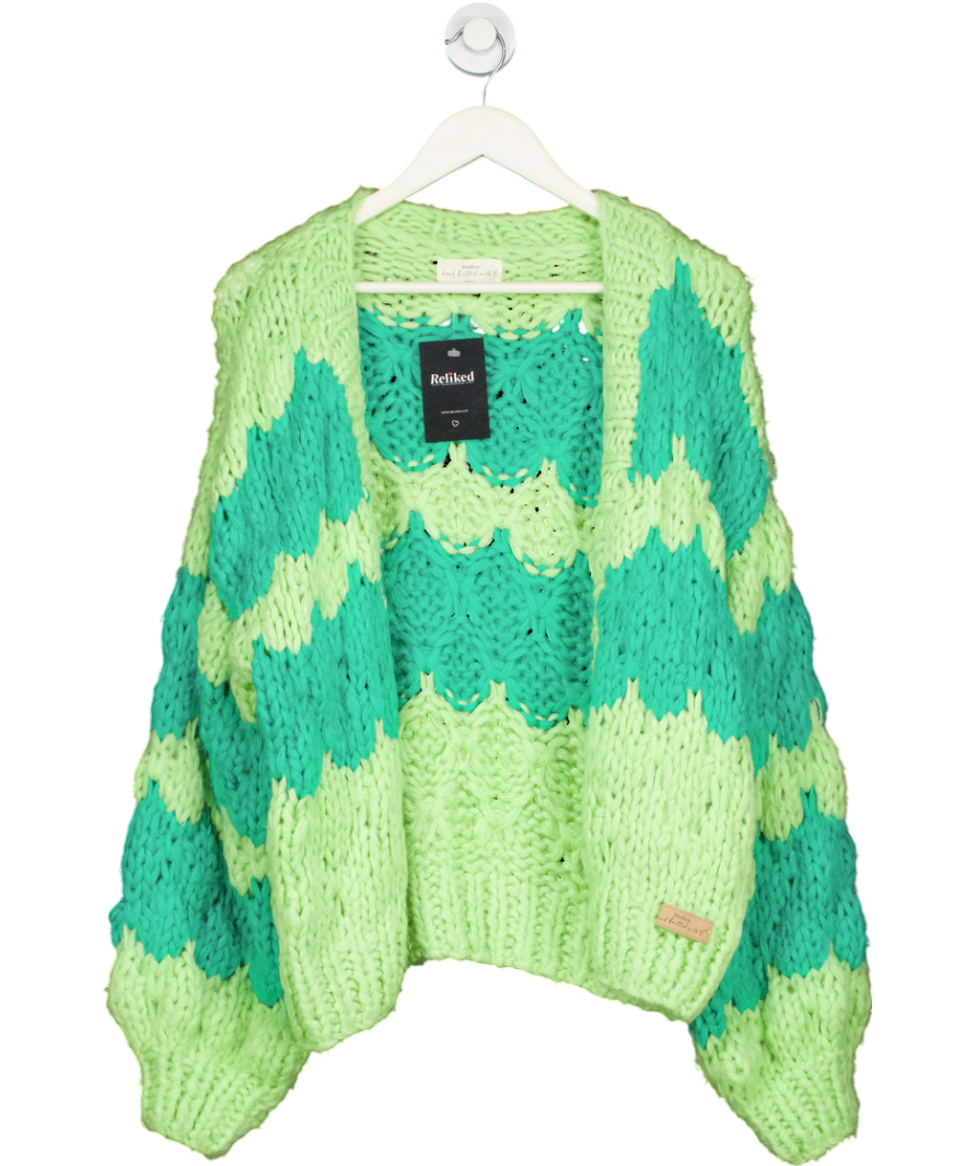 Kiwi & Co. Green Hugs & Kisses Cardigan One Size
