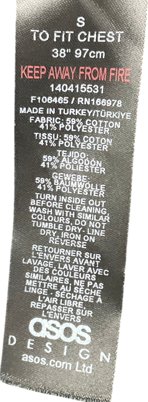 ASOS Oversized Hoodie And Jogger In Heavyweight Brushed Rib In Black UK S