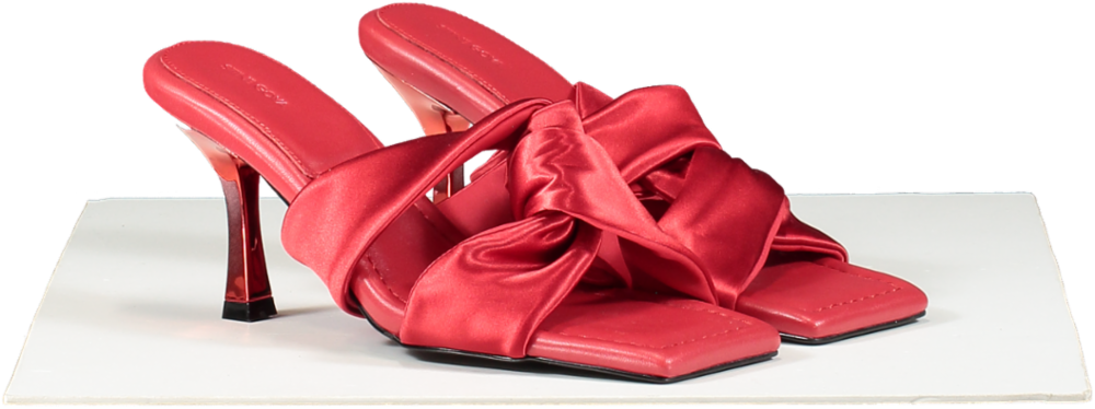 Stine Goya Jet Set Heels In Fiery Red UK 5 EU 38 👠