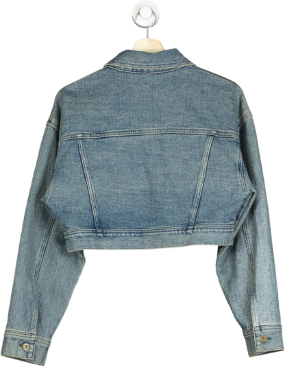 Blossom Blue Denim Cropped Jacket UK M