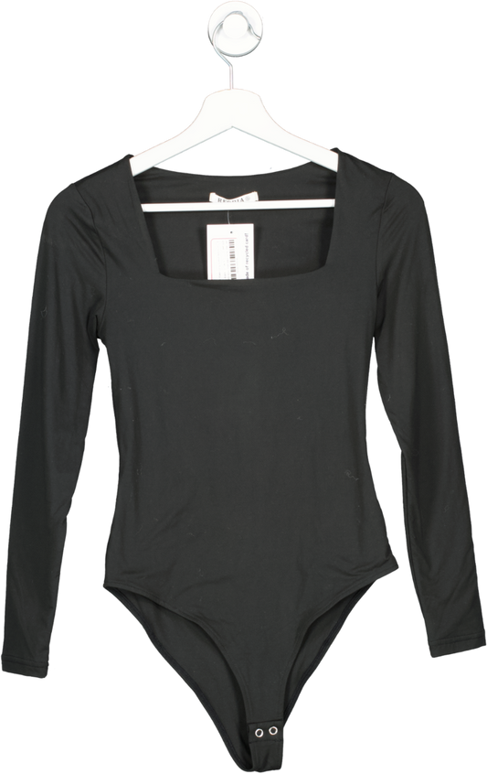 Reoria Black Light A Flame Long Sleeve Bodysuit UK S