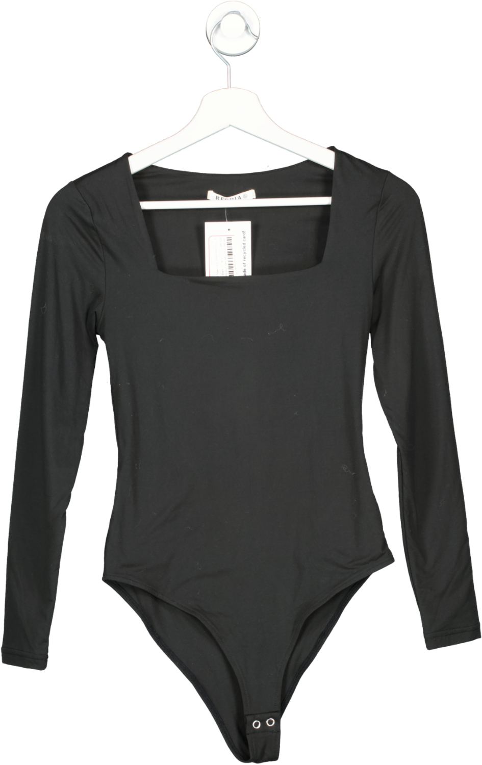 Reoria Black Light A Flame Long Sleeve Bodysuit UK S