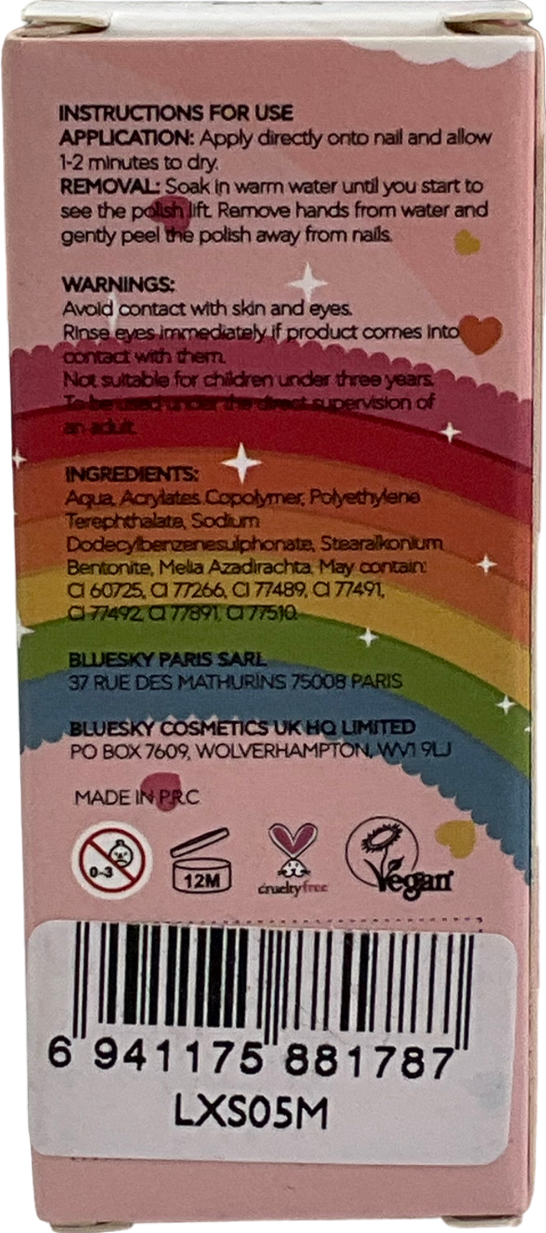 bluesky Airkiss Peel Off Nail Polish Airkiss 5ml