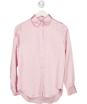 Serena Bute Pink 100% Silk Classic Shirt UK XS