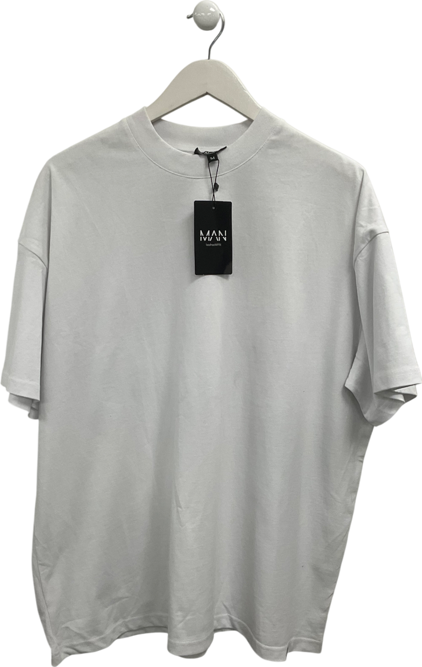 boohooMan White Heavy T-shirt UK M
