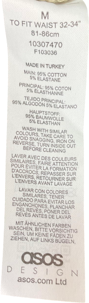 ASOS Beige Wide Leg Knitted Trouser And Jumper Co-ord In Oatmeal UK L