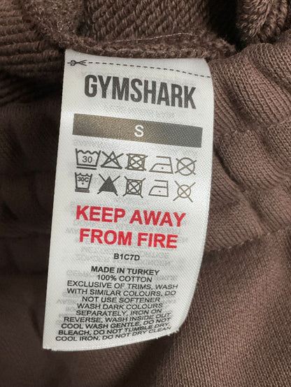 gymshark Brown Phys Ed Graphic Sweatpants UK S