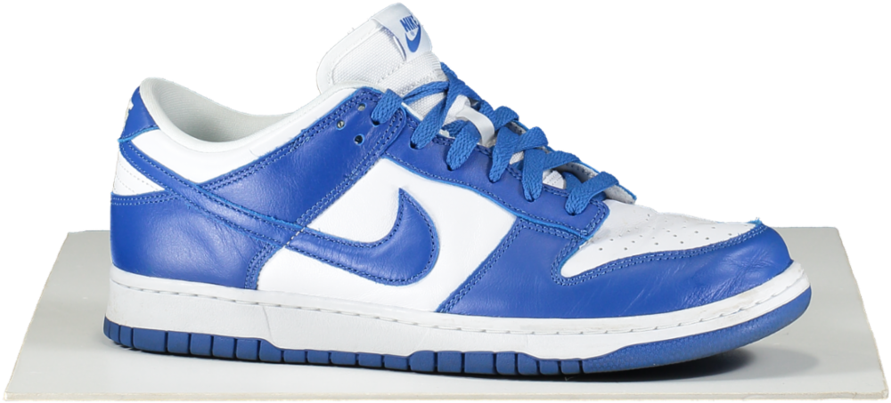 Nike White / Blue Dunk Low Retro "kentucky 2020/2022" UK 9  👞