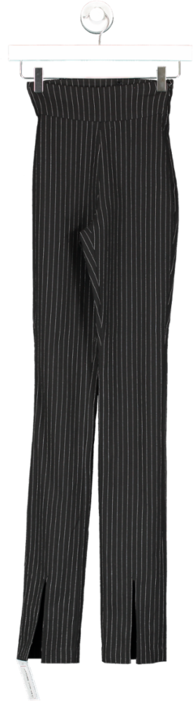 Naked Wardrobe Black Striped Trousers UK XXS