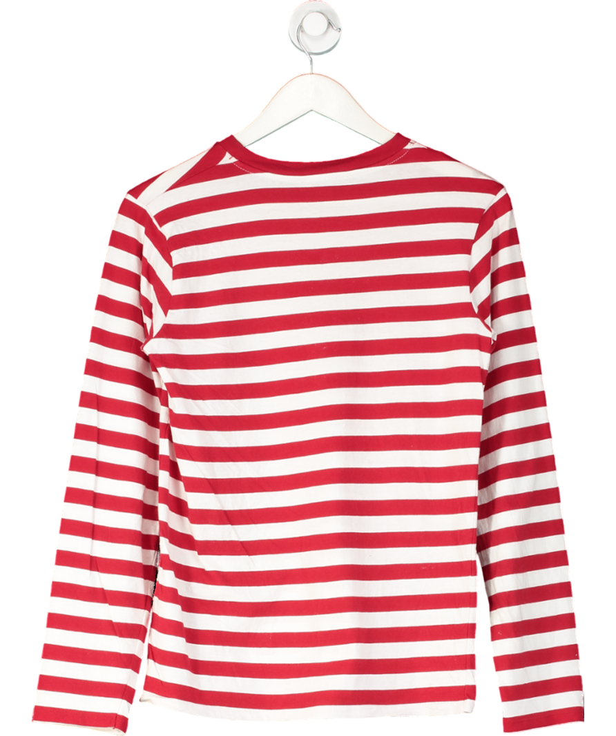FIORUCCI Red Stripe Classic Long Sleeve Tee UK S