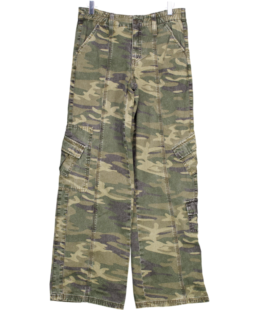 Urban Outfitters Green Camo Cargo Jeans UK S