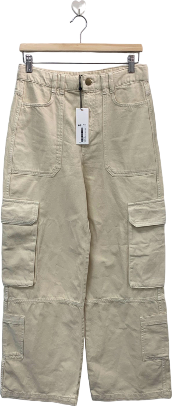 ME+EM Ecru Baggy Cargo Denim TrouserW 27