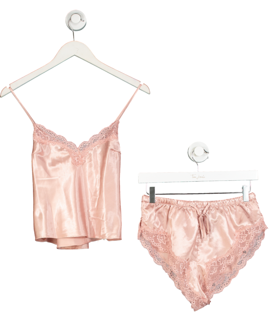 boux avenue Pink Satin Short Pyjama Set UK 6