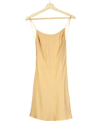 Studio Mantis Beige Backless Short Slip dress UK XS