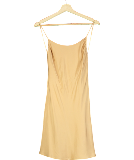 Studio Mantis Beige Backless Short Slip dress UK XS