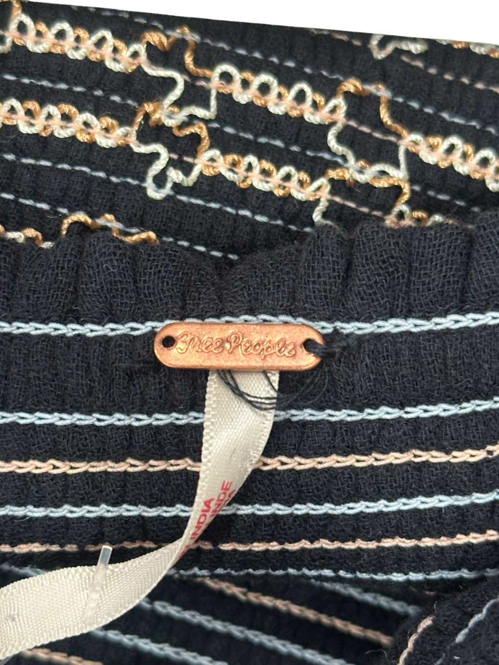 Free People Black Dahlia Embroidered Jumpsuit UK S