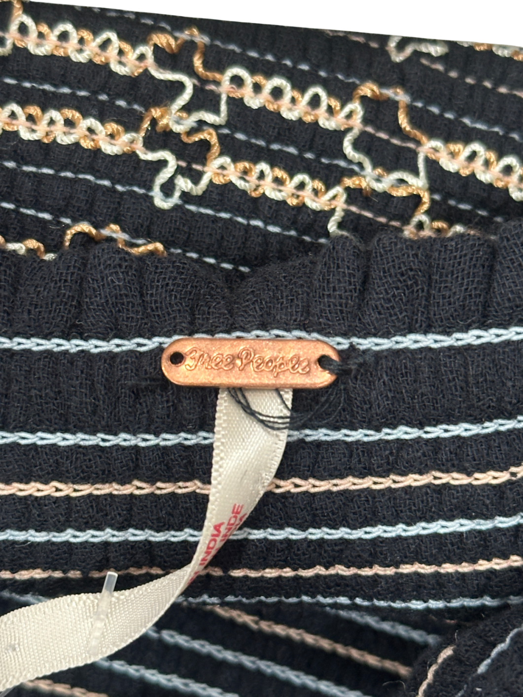 Free People Black Dahlia Embroidered Jumpsuit UK S