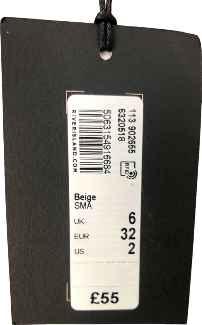 River Island Beige Cotton Jacket UK 6