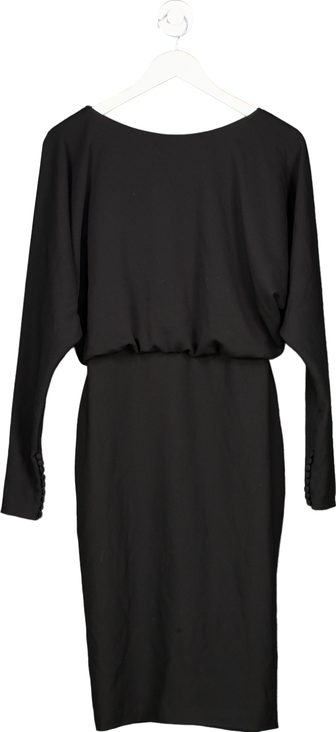 Black Crepe Dress UK 10