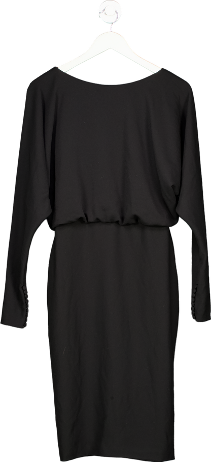 Black Crepe Dress UK 10