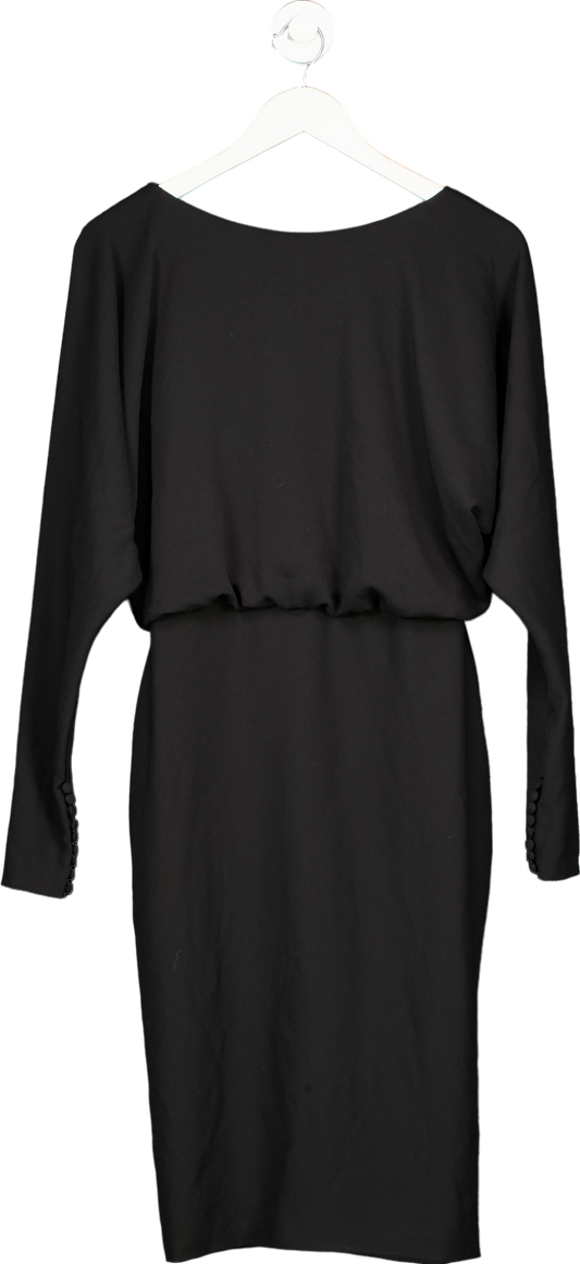 Black Crepe Dress UK 10