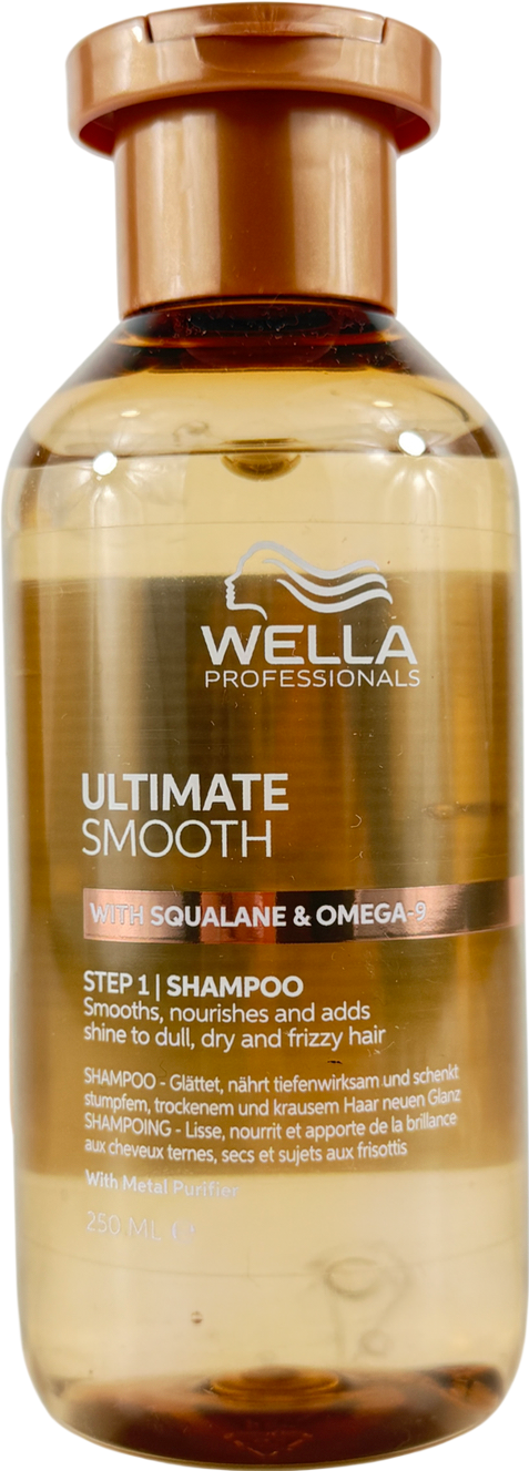Wella Ultimate Smooth Shampoo With Squalane & Omega 9 For Dry, Dull & Frizzy Hair 250ml