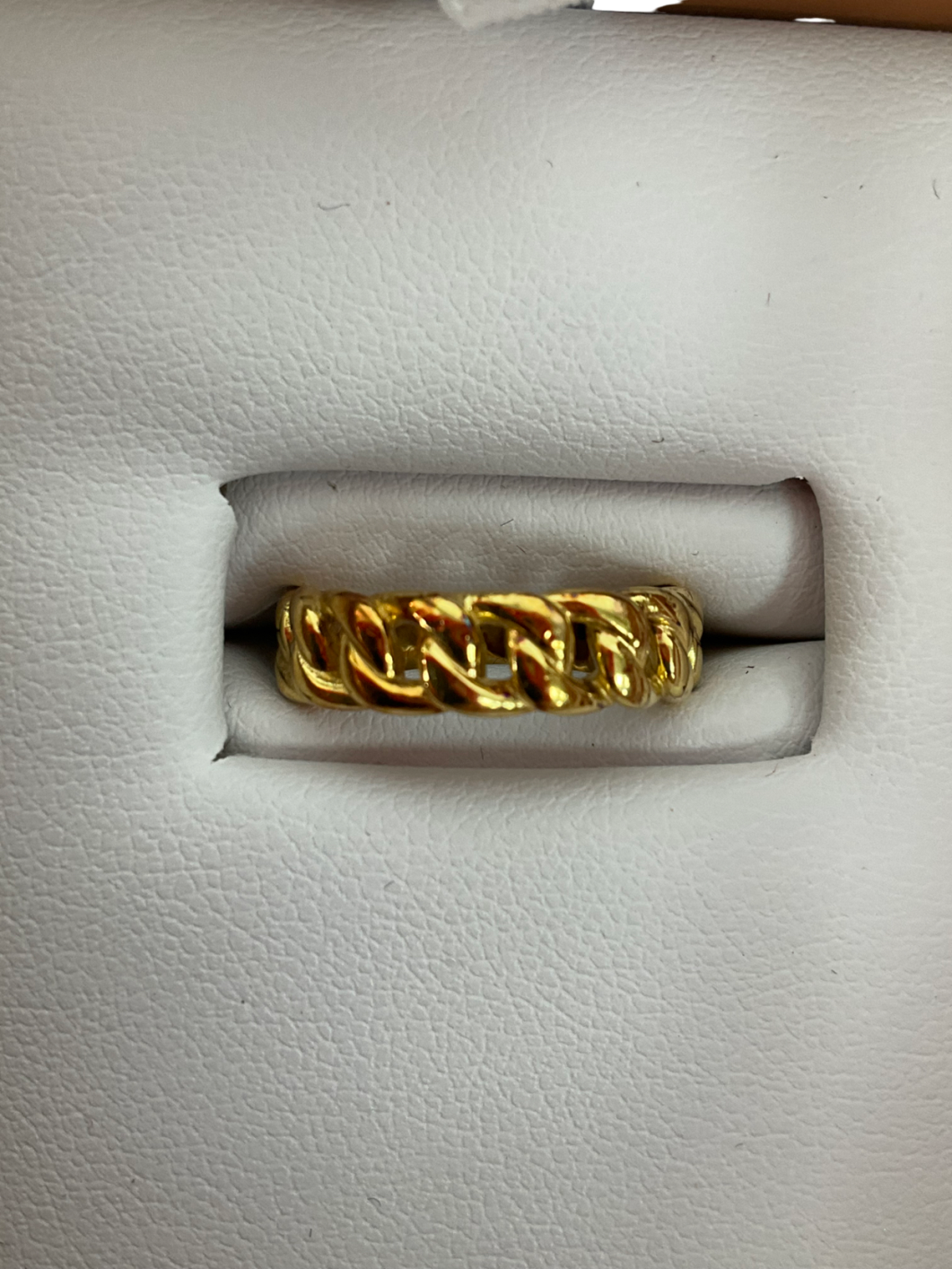 Laura Vann Metallic Open Link Ring - Size K