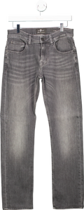 7 For All Mankind Grey Slimmy Jeans UK 29W