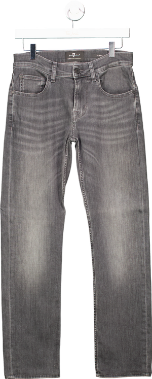 7 For All Mankind Grey Slimmy Jeans UK 29W