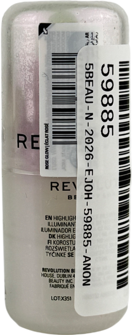 Revolution Glass Halo Highlighter Stick Rose Glow 4.5g
