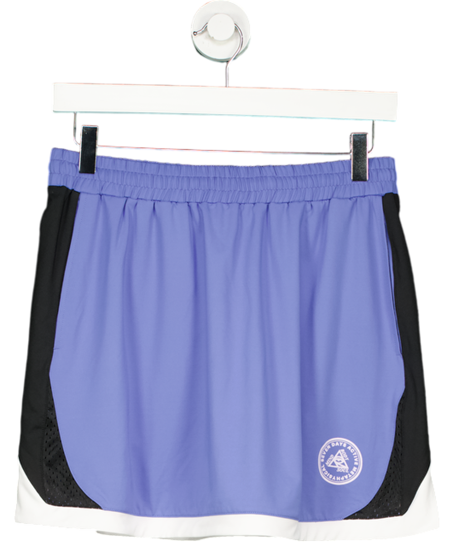 7 Days Active Blue Tech Football Skirt UK S