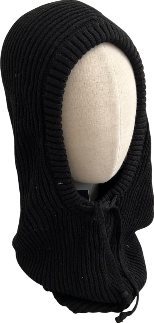 Colours Black Knitted Balaclava One Size
